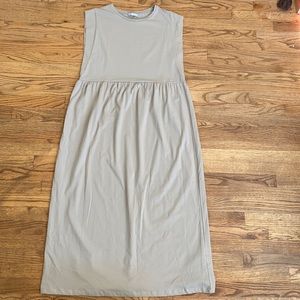 Zara Beige Maxi Dress NWOT
